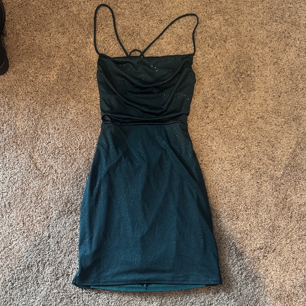 Windsor Sparkling Black Mini Dress